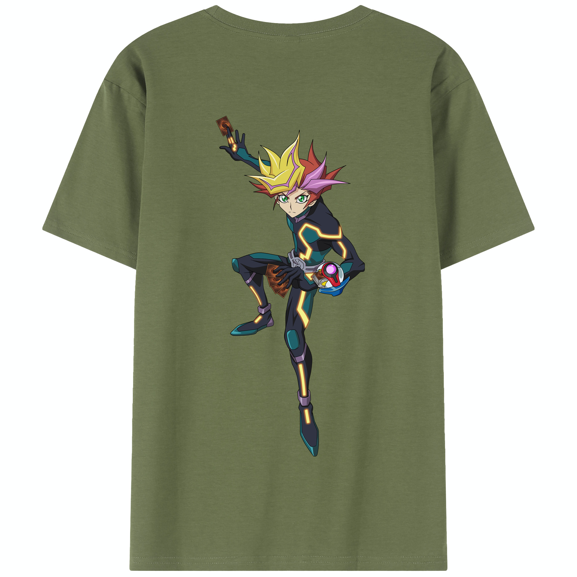 （画像用） 遊☆戯☆王 Yu-Gi-Oh! 綿100％半袖Tシャツ（背面プリント）